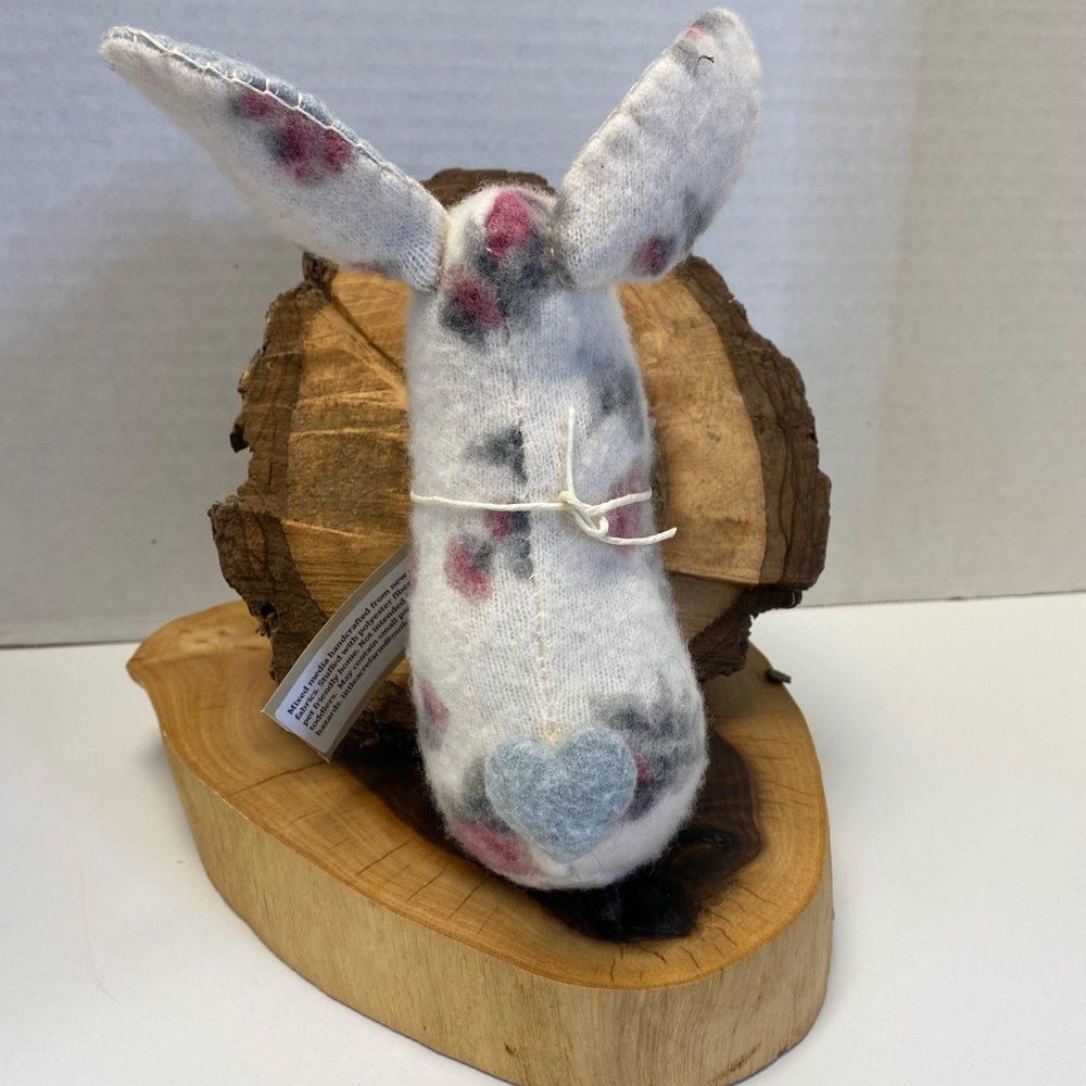 Stuffed Floral Bunny rabbit for Nursery decor or cottagecore decor hand … - Picture 4 of 4